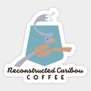 Reconstructed Caribou Coffee Sticker